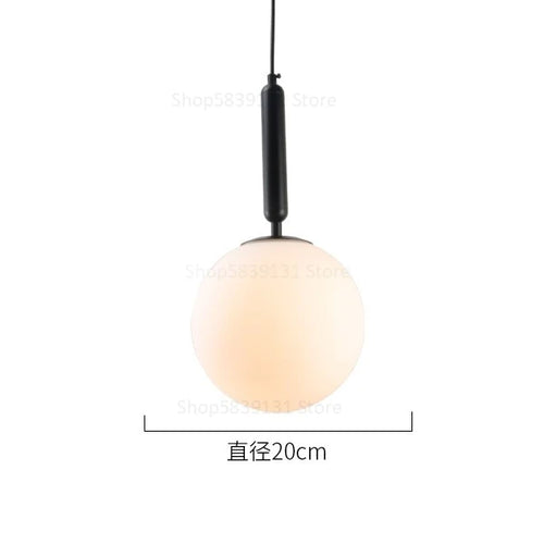 boule de verre moderne suspension lumières led éclairage intérieur décoratif - vue 17 sur 22