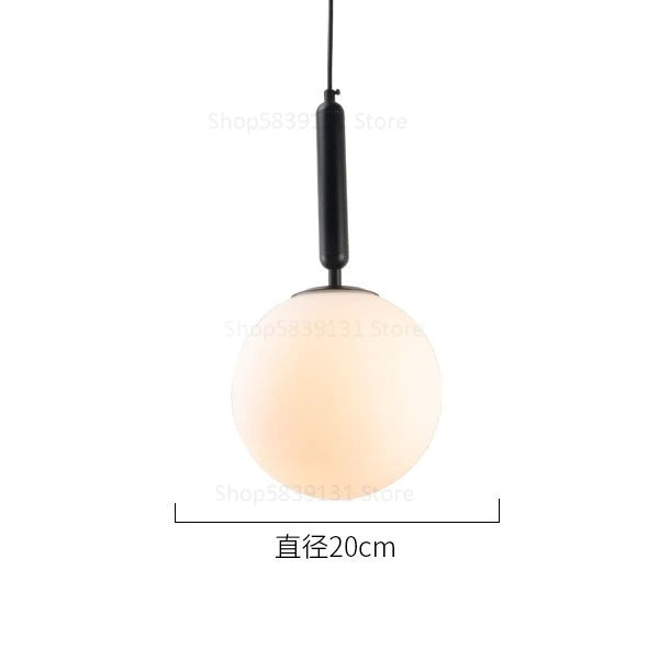 boule de verre moderne suspension lumières led éclairage intérieur décoratif - vue 17 sur 22