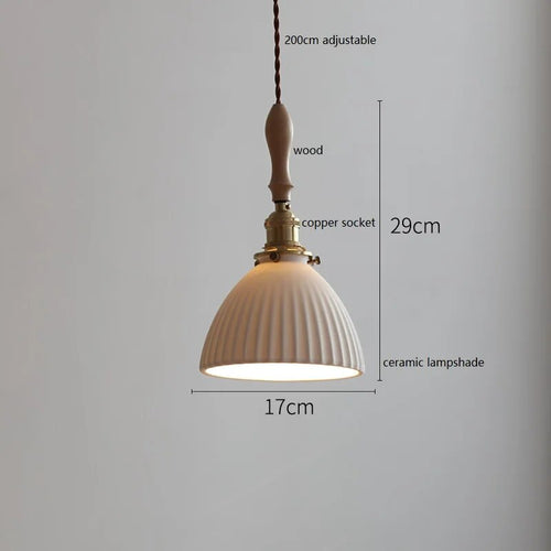 Suspension design led papillon céramique et bois - vue 16 sur 30