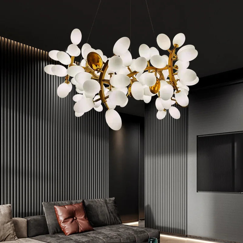 Modern Designer Dining Room Led Chandelier Living Room Grape Chandelier Bedroom Home Decor Hotel, Meeting Room Gloss Chandelier - vue 1 sur 15