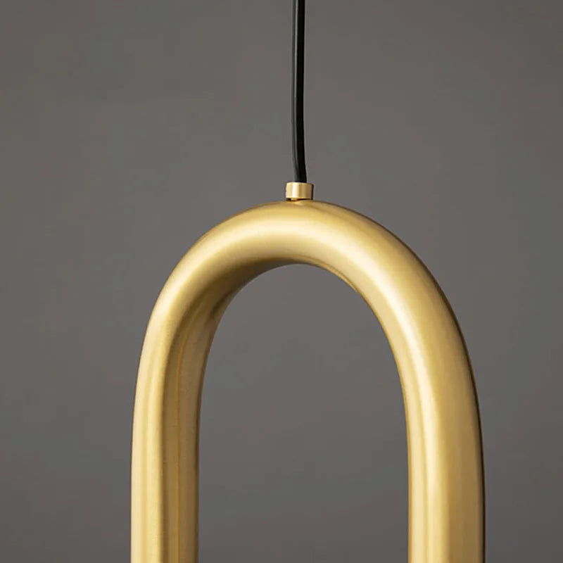 suspension LED ellipse design moderne réglable en hauteur - vue 5 sur 12