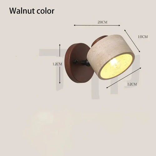 applique murale en pierre décorative à LED rotative - vue 9 sur 8