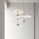 lustre créatif nordique en forme de lotus pour décoration intérieure
