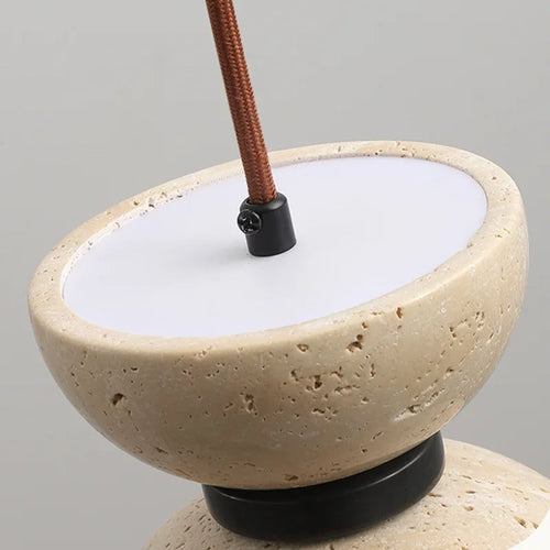 lustre rétro en pierre naturelle pour décoration moderne - vue 7 sur 6