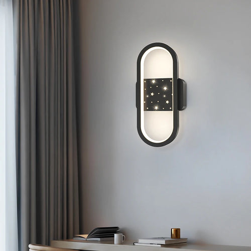 applique murale ovale minimaliste en aluminium pour escalier - vue 4 sur 18