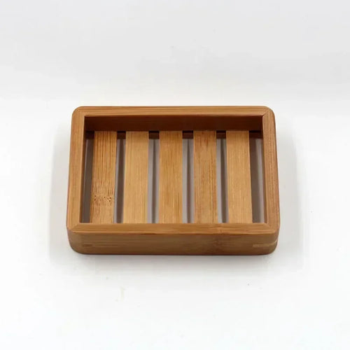 porte-savon en bois de bambou naturel pour rangement et organisation - vue 6 sur 7