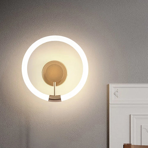 Applique murale LED Moderne Or Cercle - vue 6 sur 8