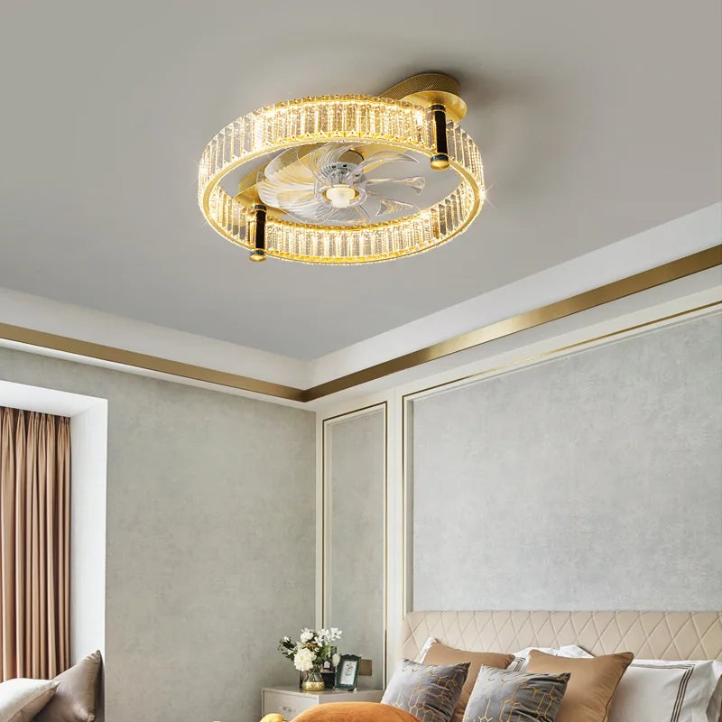 plafonnier moderne en cristal lumineux pour intérieur élégant - vue 3 sur 9