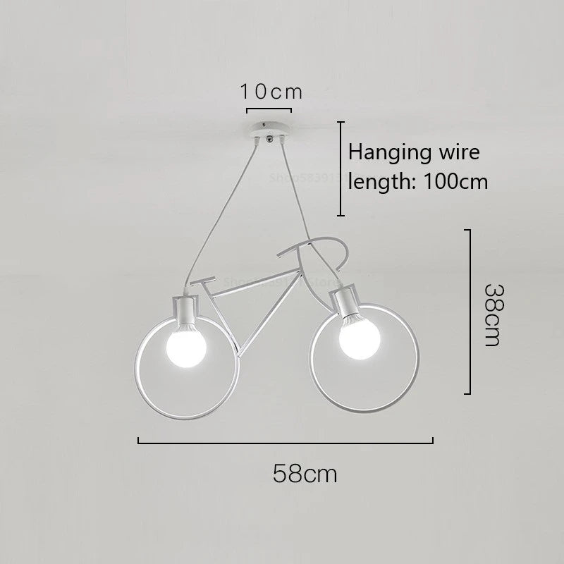 suspension modernes led en fer pour vélo créatives - vue 11 sur 11