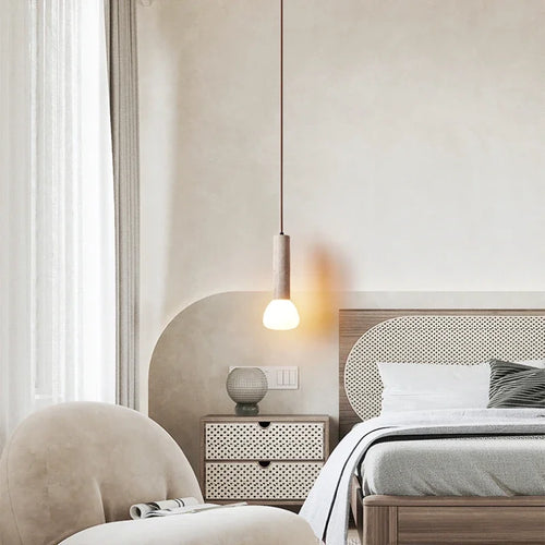 lustre rétro moderne en pierre de grotte pour décoration intérieure - vue 5 sur 7