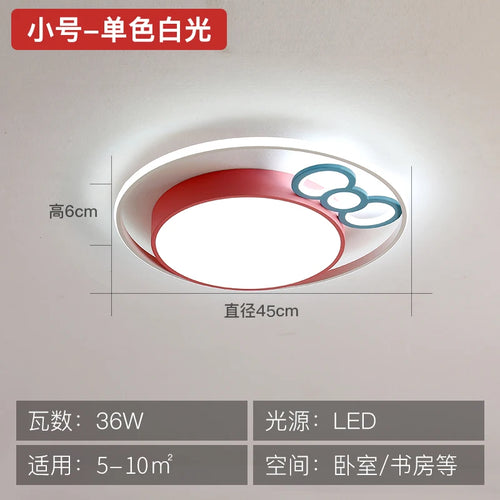 plafonnier led rond pour enfants protection des yeux éclairage doux - vue 16 sur 15