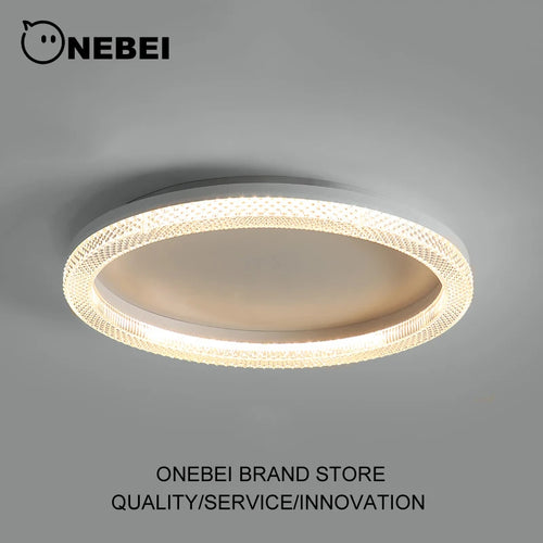 lustre led anneau plafonnier décoration maison luminaire - vue 2 sur 10