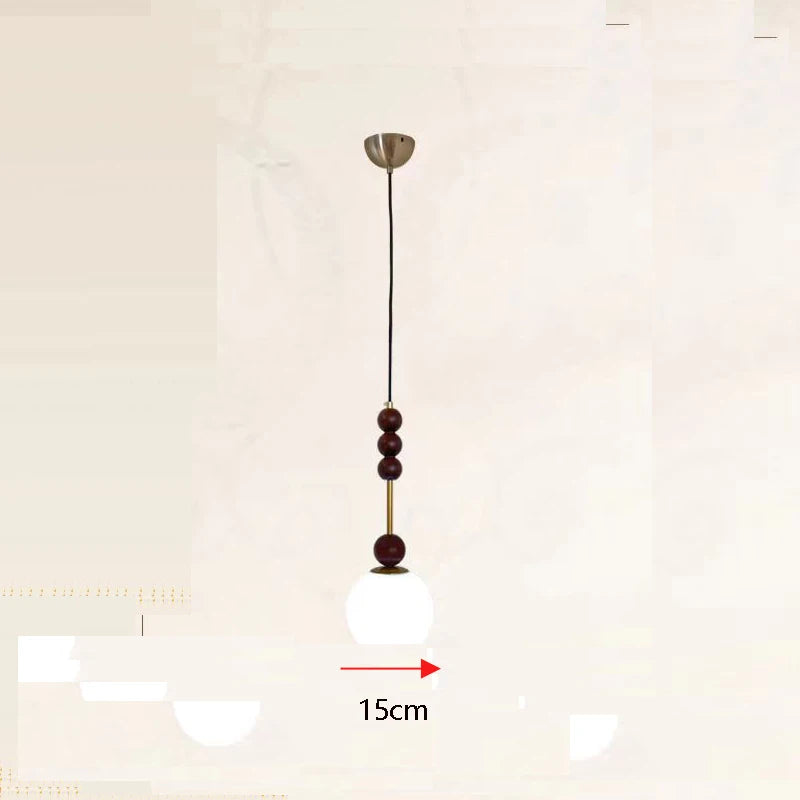 Applique murale Vintage en bois et verre