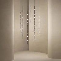 lustre minimaliste en aluminium et acrylique éclairage moderne réglable 3000K