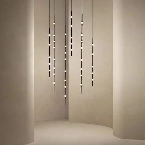 lustre minimaliste en aluminium et acrylique éclairage moderne réglable 3000K