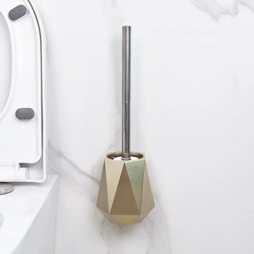 brosse de toilette en silicone avec support mural ou sur pied - vue 3 sur 10