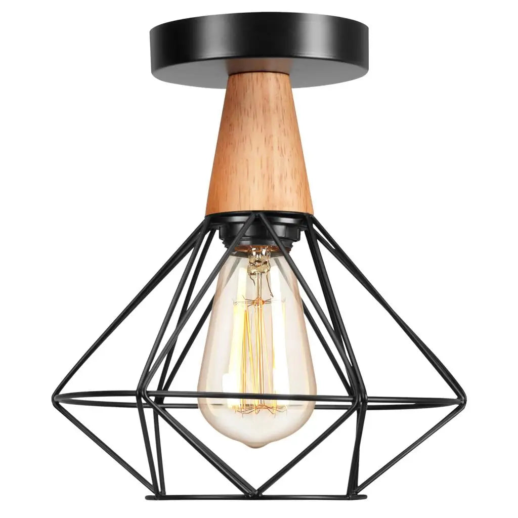 luminaires suspendus en métal style industriel rétro loft pour restaurant bar - vue 12 sur 12