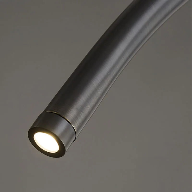 suspension modernes en laiton doré 2/4/6 led hauteur réglable - vue 6 sur 7