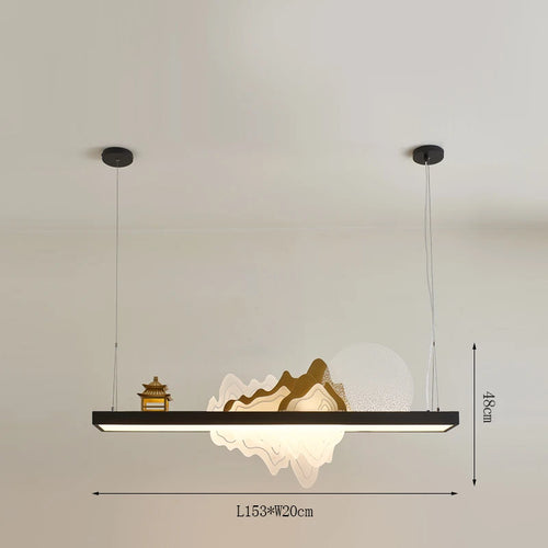 suspension chinoise en bois pour ambiance zen et économique - vue 13 sur 16