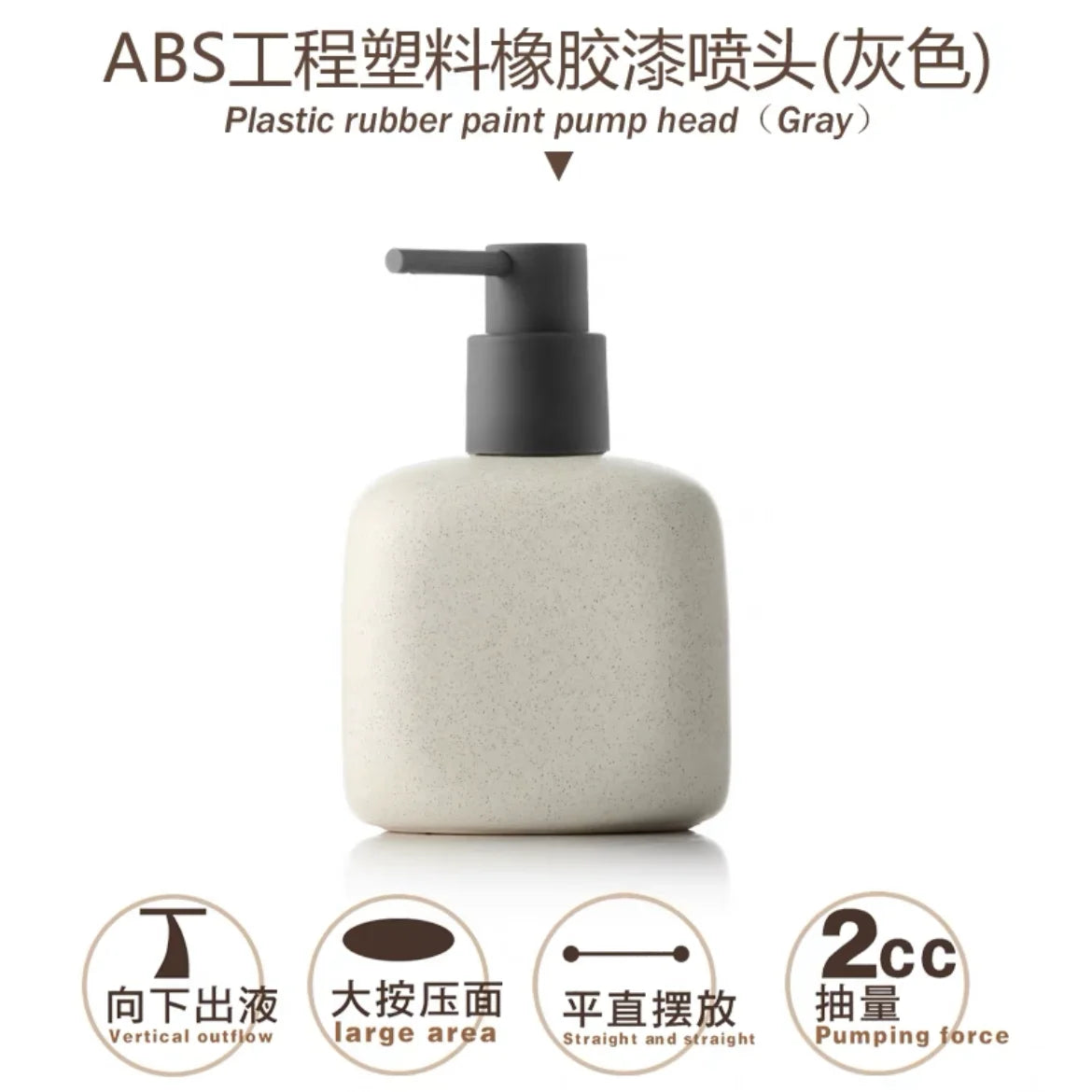 bouteille en céramique pour savon et gel douche portable - vue 16 sur 21