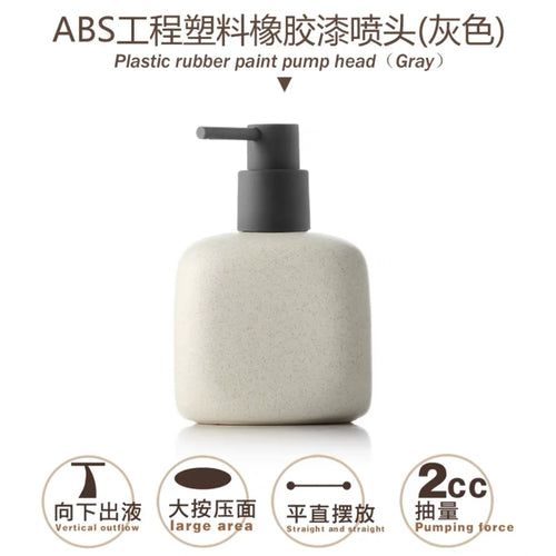 bouteille en céramique pour savon et gel douche portable - vue 17 sur 21