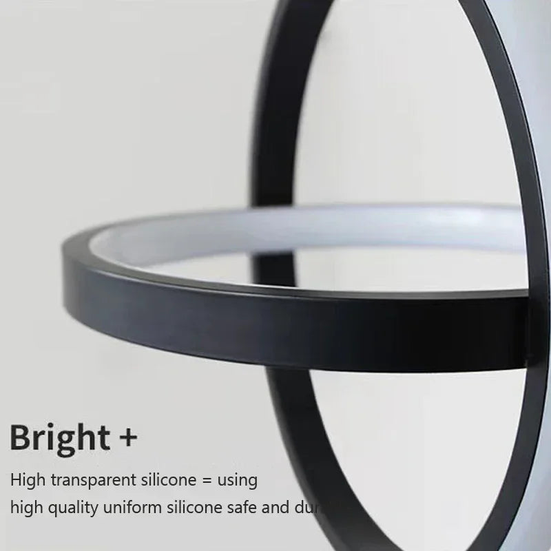 lustre moderne à LED pour un éclairage élégant et décoratif - vue 6 sur 15