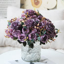 bouquet de pivoines roses en soie pour décoration intérieure