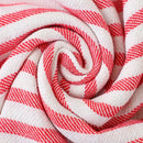 serviette de plage turque rayures pompons taille voyage