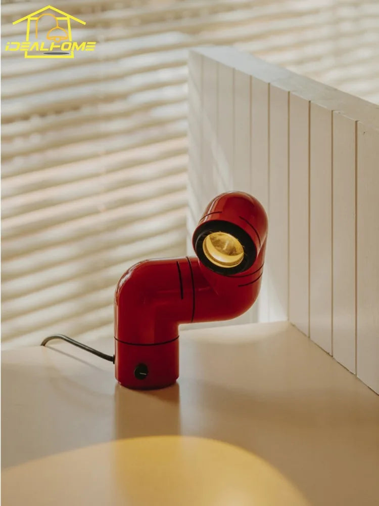 lampe à poser led médiévale design pipe à eau moderne - vue 7 sur 7