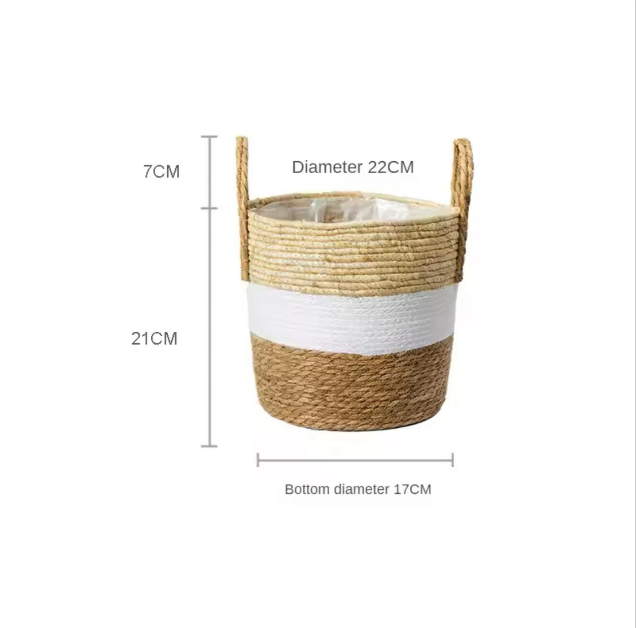 panier en osier naturel pour jardin et rangement décoratif - vue 11 sur 15