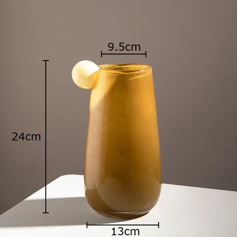 vase en verre bonbon pour décoration florale esthétique - vue 7 sur 10