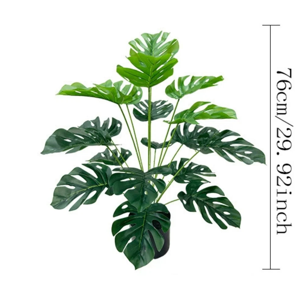 plante artificielle feuilles de tortue pour décoration intérieure - vue 24 sur 25
