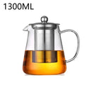 Théière verre borosilicate infuseur amovible acier kungfu