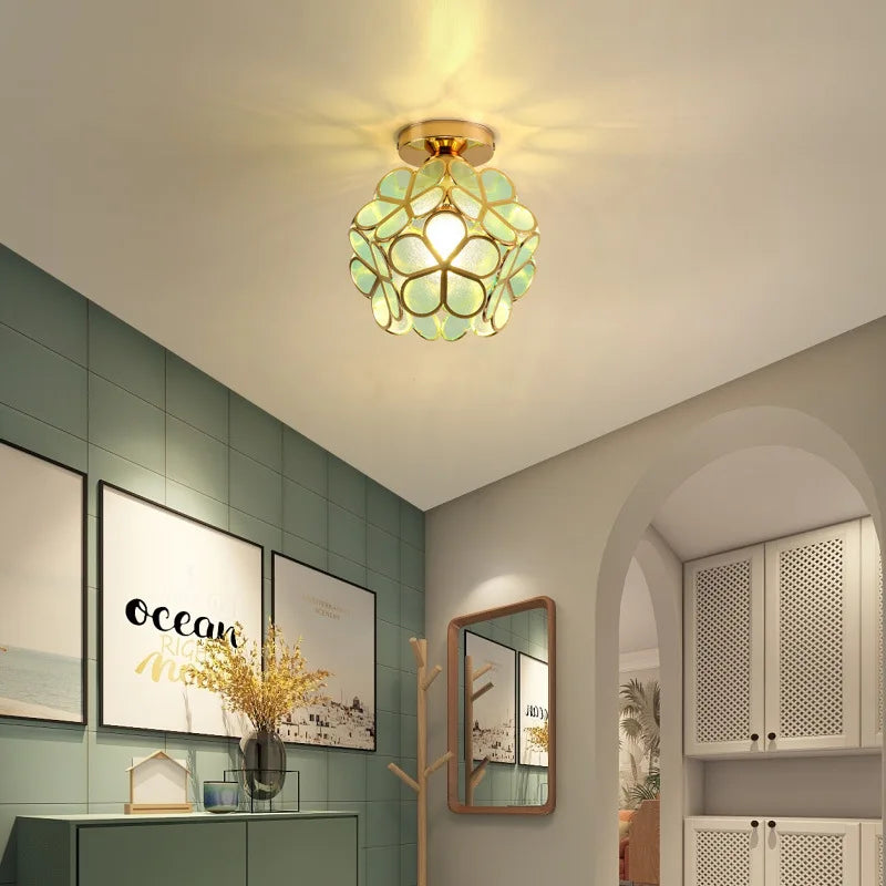 lampes de plafond macaron à tête unique led moderne - vue 3 sur 20