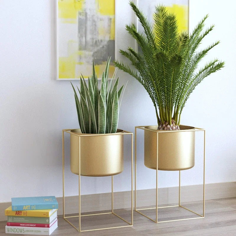 support de plantes nordique en fer forgé pour décoration intérieure et extérieure - vue 3 sur 12