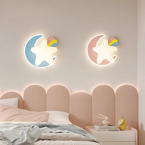 applique murale enfant design étoile princesse pour chambre à coucher - vue 2 sur 10