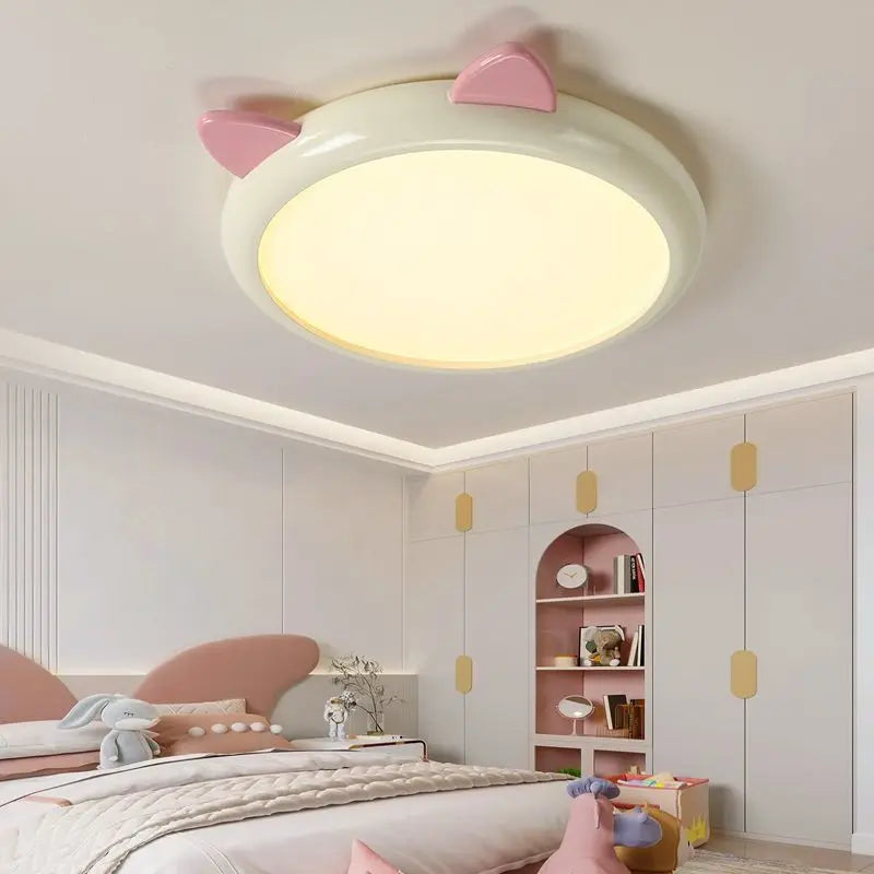 plafonnier mignon pour chambre d'enfant avec chat animal - vue 6 sur 8
