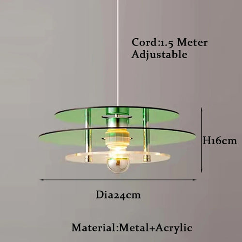 lustre led danois bauhaus ph médiéval ufo acrylique - vue 10 sur 10
