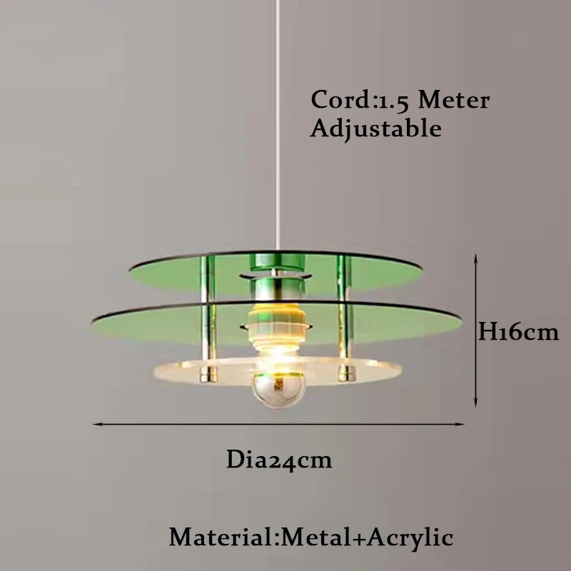 lustre led danois bauhaus ph médiéval ufo acrylique - vue 10 sur 10
