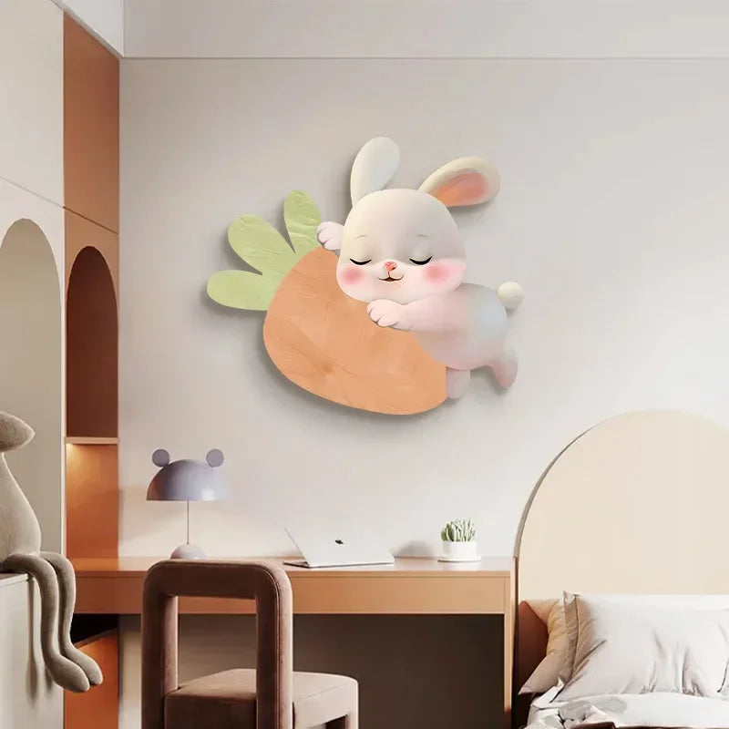 Applique murale led lapin dessin animé décoration moderne - vue 8 sur 9
