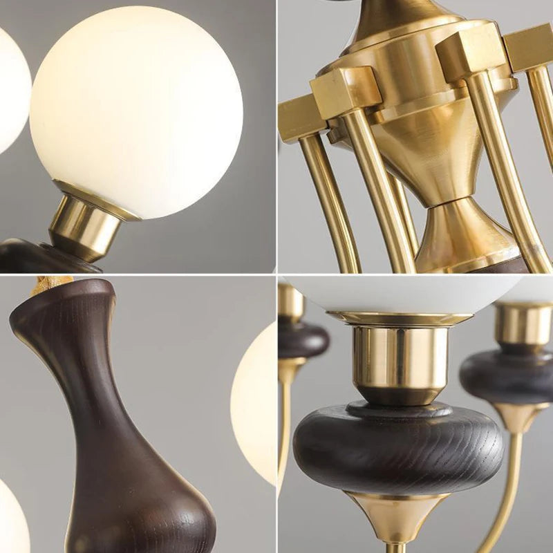 lustre rétro français led suspension luminaires de plafond - vue 5 sur 11