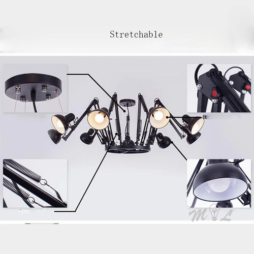 suspension moderne en forme d'araignée pour divers espaces - vue 4 sur 18