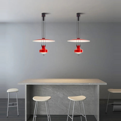 lustre italien flexible en aluminium avec leds dimmables - vue 3 sur 14
