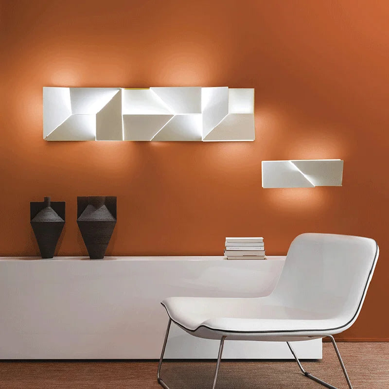 applique murale led ombres éclairage décorations d'allée art - vue 4 sur 13