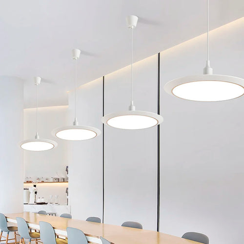 lustre led ultra-mince trois-preuve circulaire moderne minimaliste - vue 6 sur 22