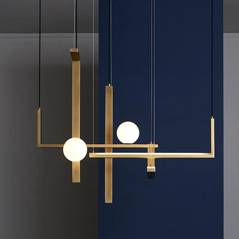 suspension design géométrique créatif pour éclairage moderne - vue 4 sur 13