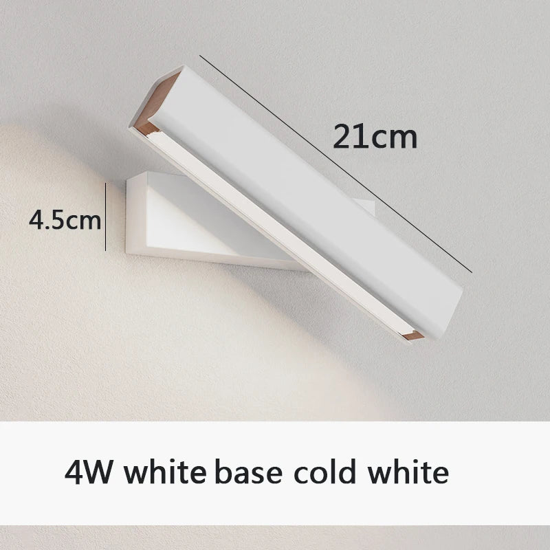 Moderne rotatif applique murale LED lumière salon chambre Foyer Restaurant applique éclairage porche étude lecture couloir décor applique murale 6pa - vue 21 sur 22