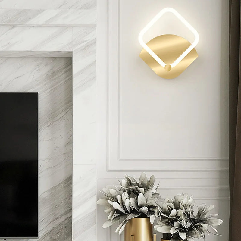 applique murale rond led nordique moderne - vue 4 sur 10