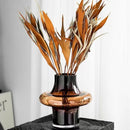 vase médiéval en verre pour fleurs séchées et composition florale
