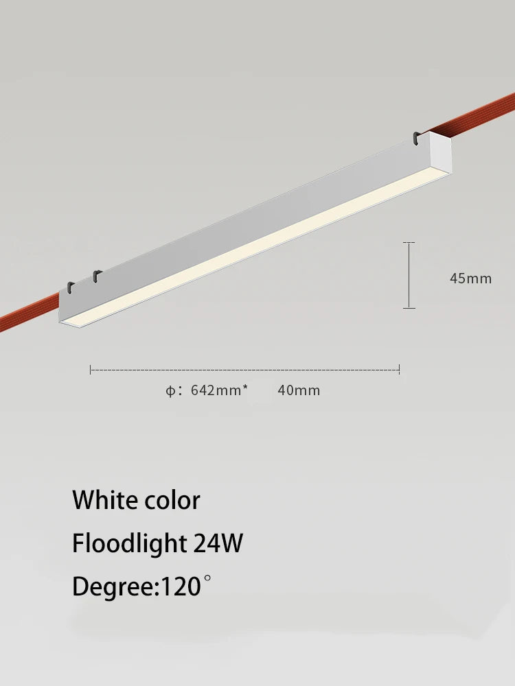 lustre moderne simple led avec bande conductrice lumineuse - vue 22 sur 27